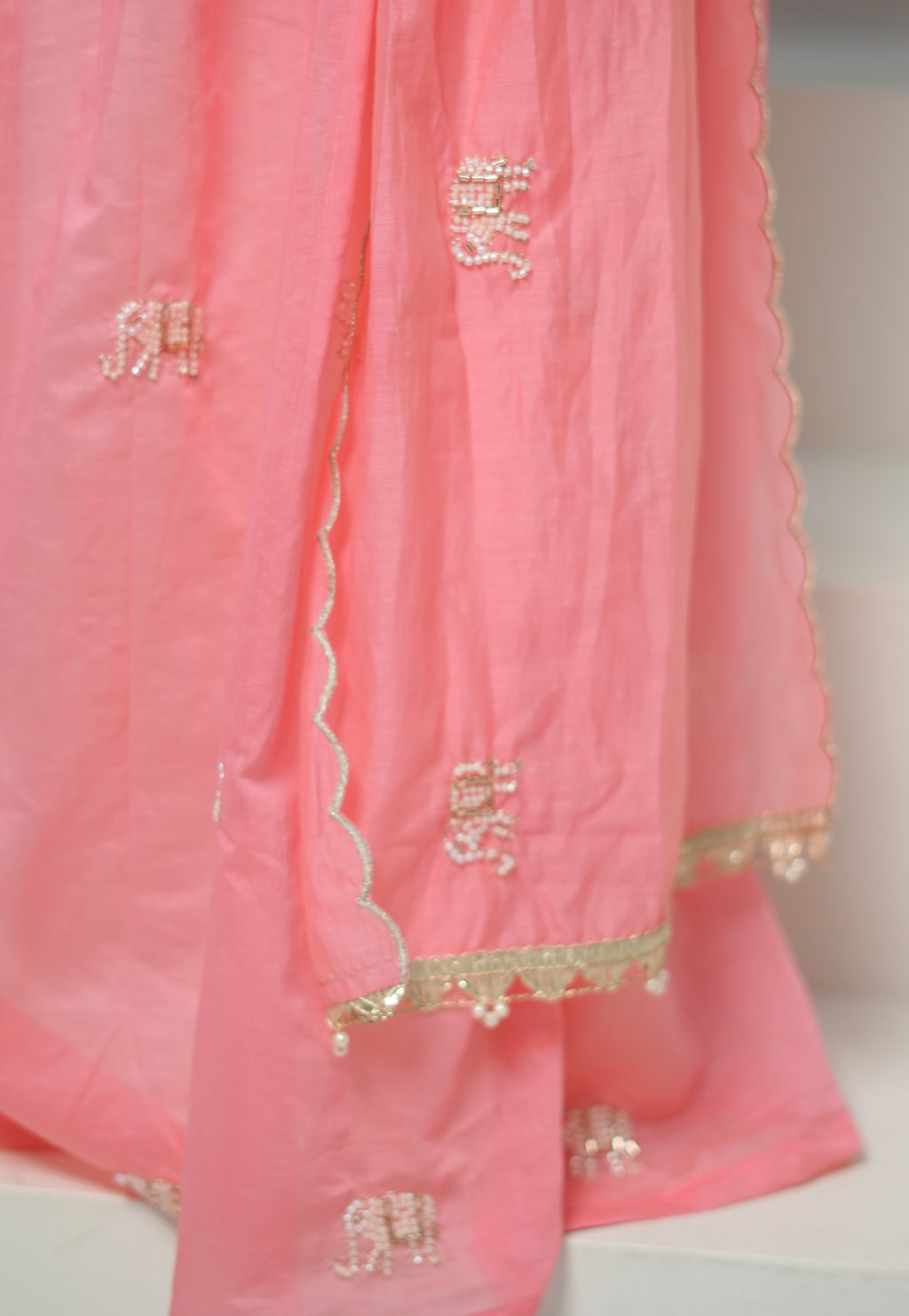 The Coral Elephants  Lehenga Set