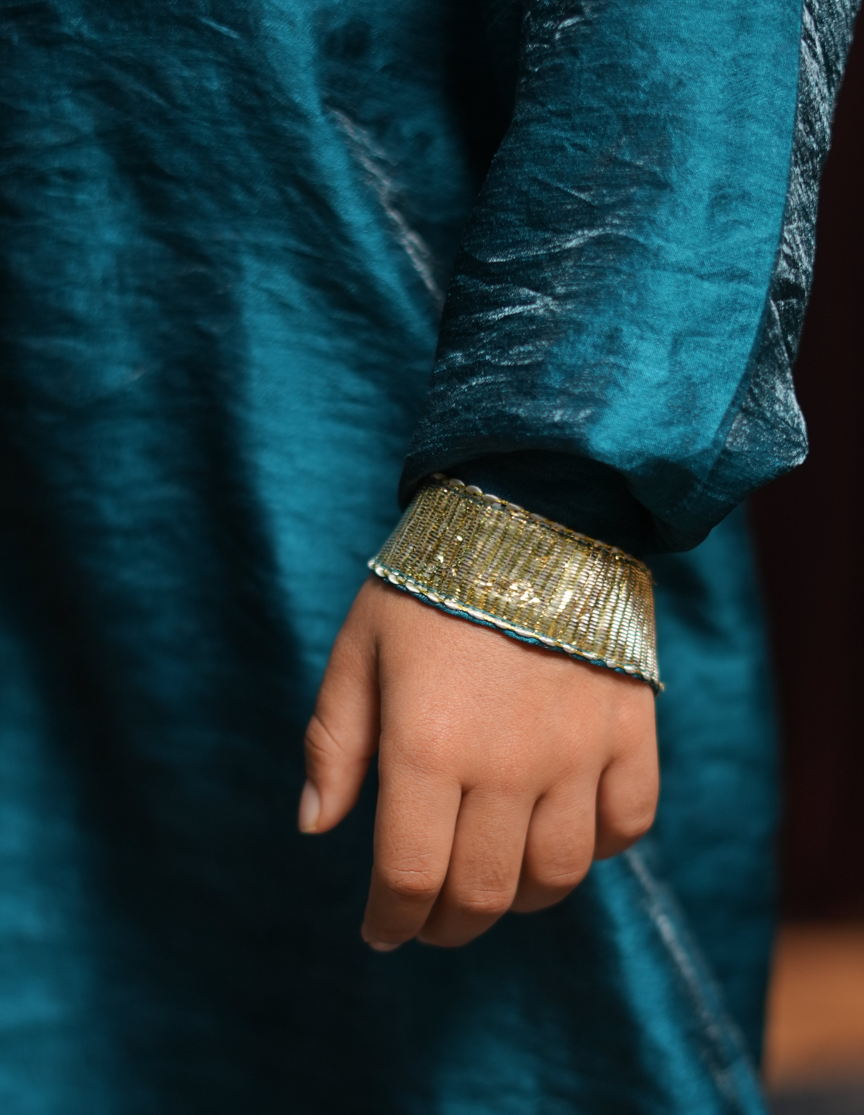 Morbagh Teal Kurta Set